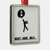 Milch-Liebhaber Ornament Aus Metall (Rechts)