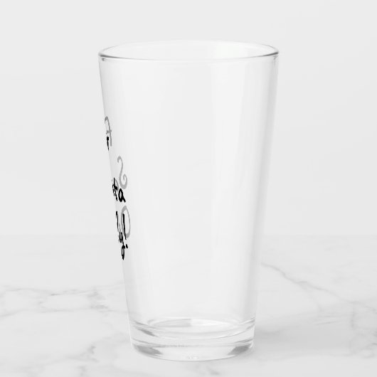Milch nur für den Weihnachtsmann! Glas (Links)