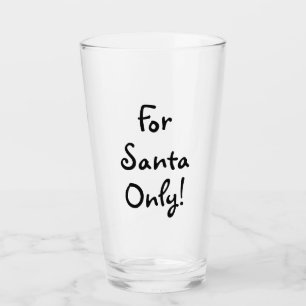 Milch nur für den Weihnachtsmann! Glas