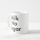 Milch ohne Zucker | Office Tee Coffee lover Tasse (Vorderseite Links)