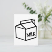 Milch Postkarte (Stehend Vorderseite)