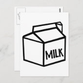 Milch Postkarte (Vorne/Hinten)