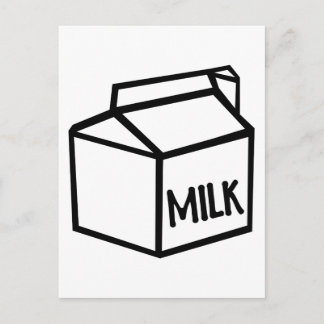 Milch Postkarte