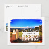 Milch Postkarte (Vorne/Hinten)