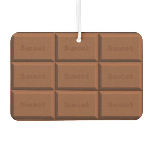 Milch Schokoladen Autolufterfrischer (Vorderseite)