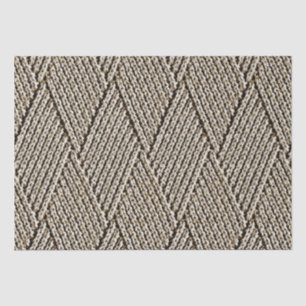 Milch-Schokoladen-Faux-Diamant-Strickmuster Seidenpapier