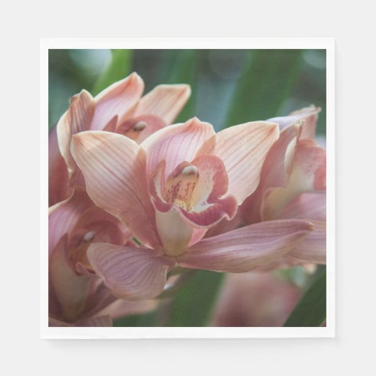Milch-Tea-Orchidee Serviette (Vorderseite)