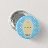 Milch-Tee-Häschen-Knopf Button (Vorne & Hinten)