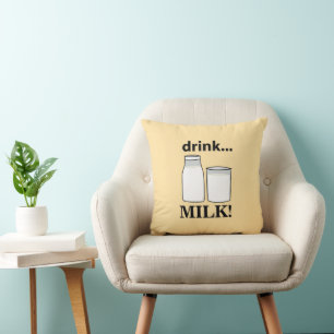Milch Trinke Milch  Kissen