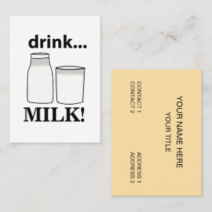 Milch Trinke Milch Visitenkarte