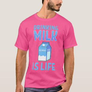 Milch trinken ist Leben Anime Figurine Kawaii Vega T-Shirt