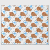 Milch u. Plätzchen Geschenkpapier (Flach)