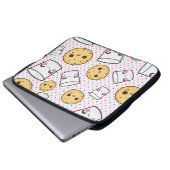 Milch u. Plätzchen Laptopschutzhülle (Vorne Knopf)