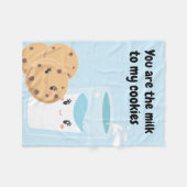 Milch-u. Plätzchen-Süssen Fleecedecke (Vorderseite (Horizontal))