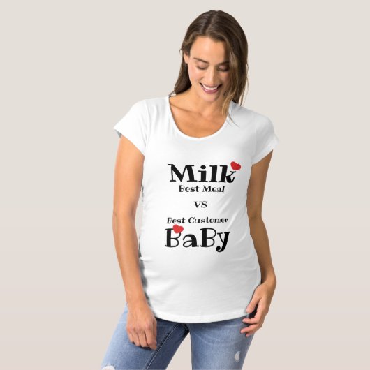 Milch und BaBy T-Shirt (Vorne ganz)