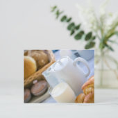 Milch und Bäckerei Postkarte (Stehend Vorderseite)