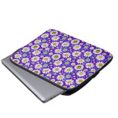 Milch und Blätter Laptopschutzhülle (Vorne Knopf)