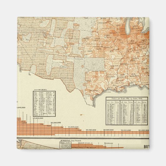 Milch und Butter Magnet (Vorne)