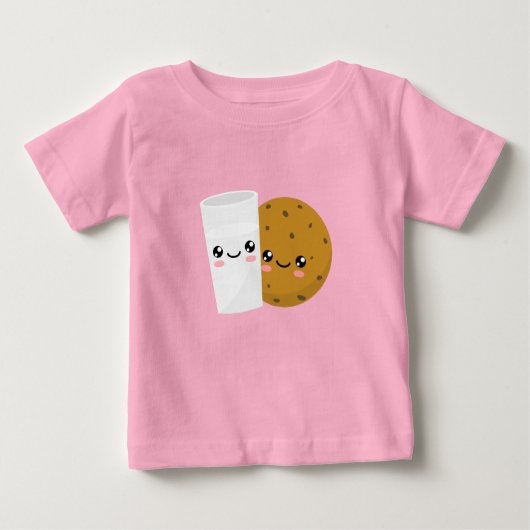 Milch und Cookie Baby T-shirt (Vorderseite)