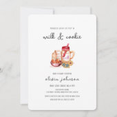 Milch und Cookie Gender Neutral Baby Dusche Einladung (Vorderseite)