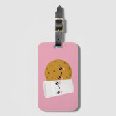 Milch und Cookie Gepäckanhänger (Vorderseite Vertikal)