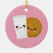 Milch und Cookie Keramik Ornament (Vorne)