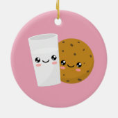 Milch und Cookie Keramik Ornament (Hinten)