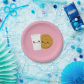 Milch und Cookie Pappteller (Party)