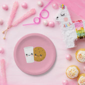 Milch und Cookie Pappteller (Party)