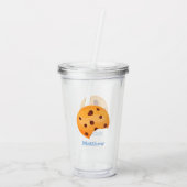 Milch und Cookies Acryltrinkbecher (Rückseite)