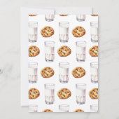 Milch und Cookies Baby Dusche Einladung (Rückseite)