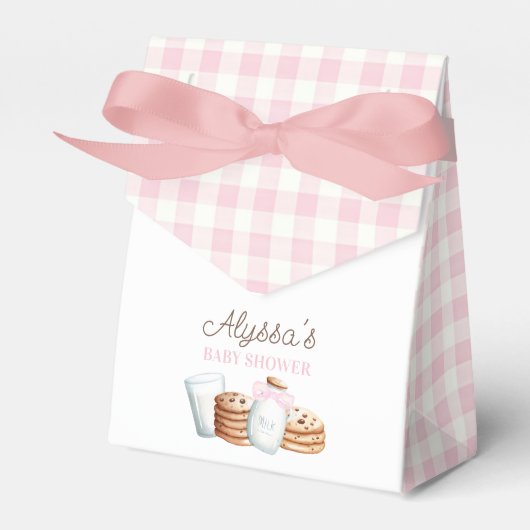 Milch und Cookies Baby Dusche Geschenkschachtel (Vorderseite)