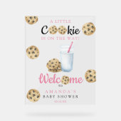 Milch und Cookies Begrüßung Baby-Dusche Party Acrylschild (Vorderseite)
