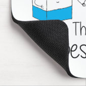 Milch und Cookies BESTE FREUNDIN Freundschaft Mousepad (Ecke)