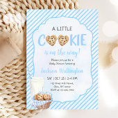 Milch und Cookies Blue Baby Boy Dusche Party Einladung