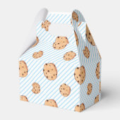 Milch und Cookies Blue Birthday Party Geschenkschachtel (Rückseite)