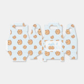 Milch und Cookies Blue Birthday Party Geschenkschachtel (Ungefaltet)