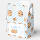 Milch und Cookies Blue Birthday Party Geschenkschachtel (Geöffnet)