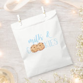 Milch und Cookies Blue Birthday Party Geschenktütchen (Ausgeschnitten)
