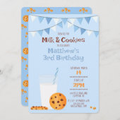 Milch und Cookies Einladung (Vorne/Hinten)