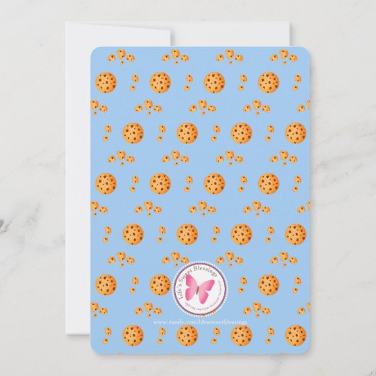 Milch und Cookies Einladung (Rückseite)