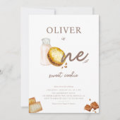 Milch und Cookies Einladung zum Geburtstag (Vorderseite)