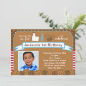 Milch und Cookies Einladungen für Geburtstagsparty (Stehend Vorderseite)