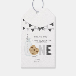 Milch und Cookies Erste Geburtstagsgeschenke Geschenkanhänger