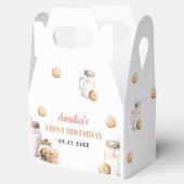 Milch und Cookies Erste Geburtstagsparty Geschenkschachtel (Geöffnet)