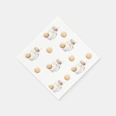 Milch und Cookies Erste Geburtstagsparty Serviette (Ecke)