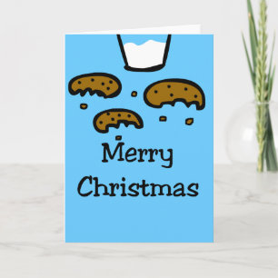 Milch und Cookies Feiertagskarte