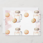 Milch und Cookies Foto für die Kinderdusche Einladung (Rückseite)