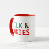 Milch und Cookies für die Santa Tasse (Vorderseite Links)
