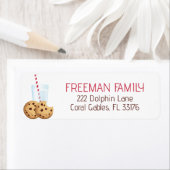 Milch und Cookies - Geburtsadressen-Etikett | Ch (Insitu)